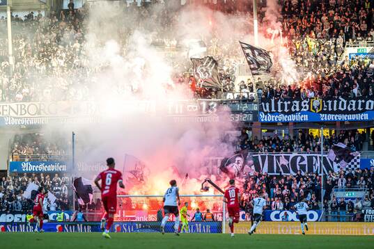 Spectators in the stands