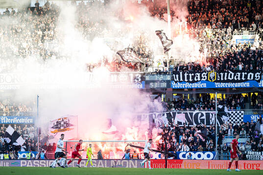 Spectators in the stands