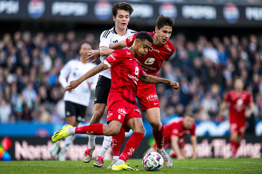 Sverre Halseth Nypan of Rosenborg, Japhet Sery Larsen and