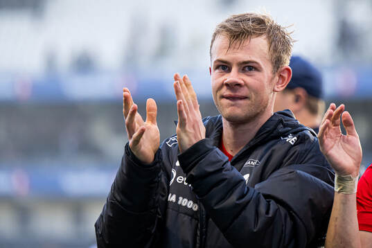 Aune Heggebø of Brann celebrates