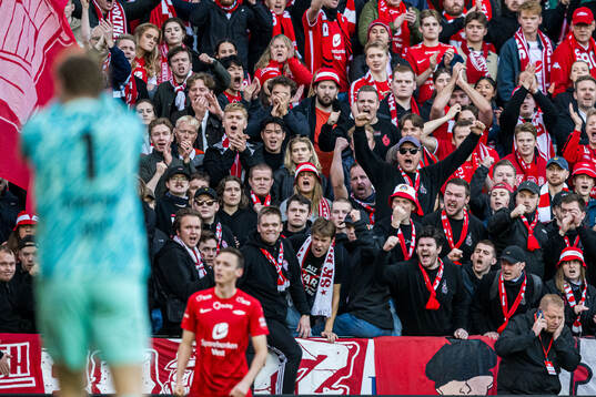 Spectators in the stands
