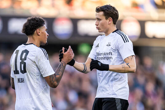 Noah Jean Holm of Rosenborg and Ole Sæter of Rosenborg
