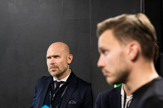 Mikael Dorsin, sports director of Rosenborg, and Alfred