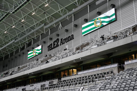 Vy av Tele2 Arena