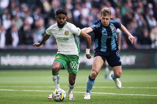 Hammarbys Tesfaldet Tekie och Djurgårdens Rasmus Schuller