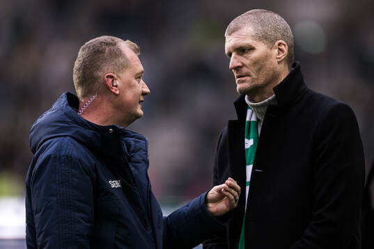 Djurgårdens säkerhetsansvarige Mats Jonsson och Hammarbys