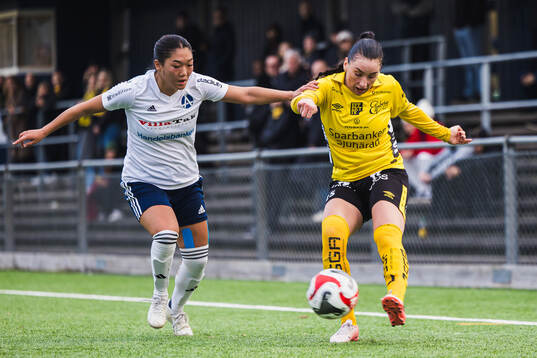 Älvsjös Fanny Wahlin och Elfsborgs Izabella Bergström