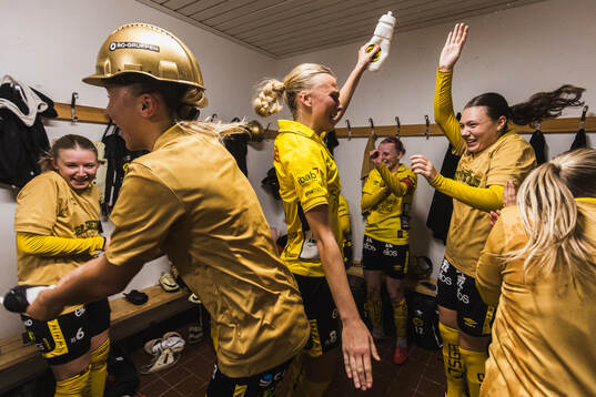 Elfsborgs spelare jublar