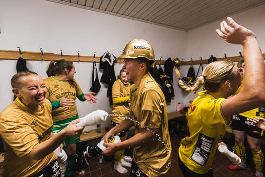 Elfsborgs spelare jublar