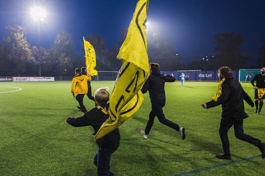 Elfsborgs supportrar jublar