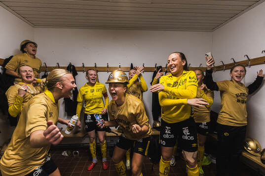 Elfsborgs Linn Sångberg, Alice Broman och Stina Jensen
