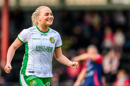 Hammarbys Cathinka Tandberg jublar
