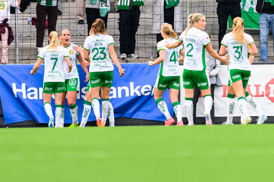 Hammarbys Cathinka Tandberg jublar