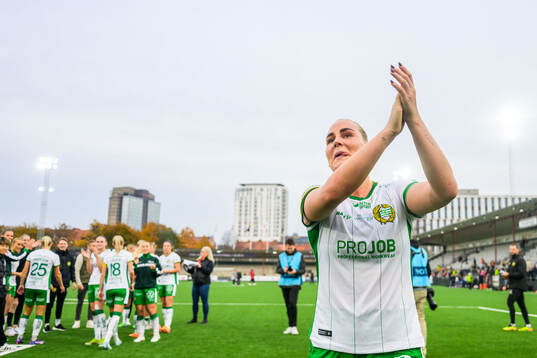 Hammarbys Cathinka Tandberg jublar