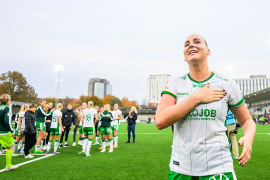 Hammarbys Cathinka Tandberg jublar