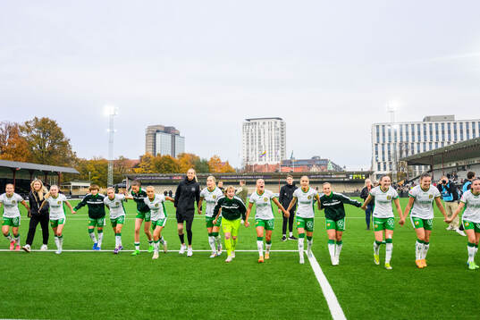 Hammarby spelare jublar