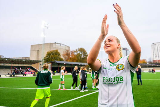 Hammarbys Cathinka Tandberg jublar