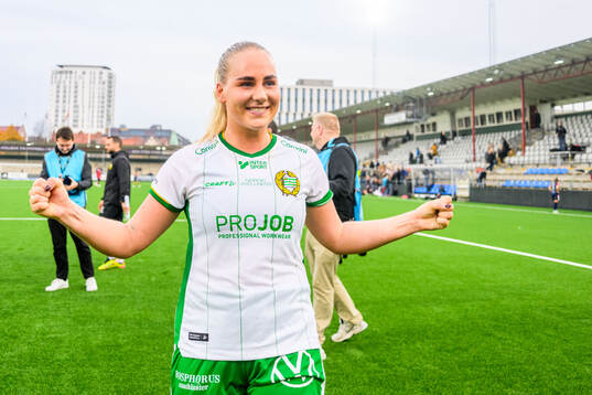Hammarbys Cathinka Tandberg jublar