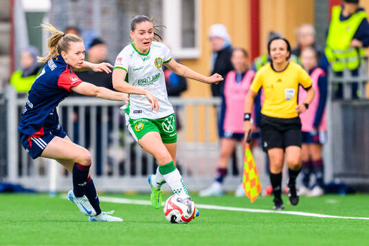 Rosengårds Bea Sprung och Hammarbys Smilla Vallotto