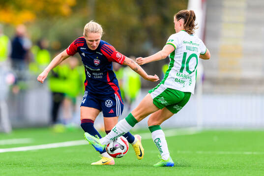 Rosengårds Emilia Larsson och Hammarbys Smilla Vallotto