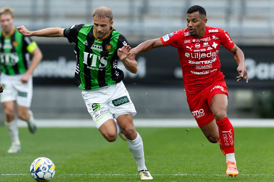 GAIS Gustav Lundgren och Värnamos Wenderson Oliveira do