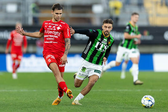 Värnamos Michael Steinwender och GAIS Edvin Becirovic
