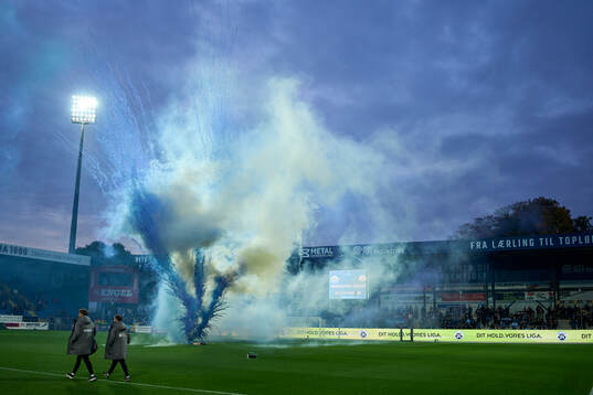 HADERSLEV, DENMARK - OCTOBER 20: Pyrotechnics