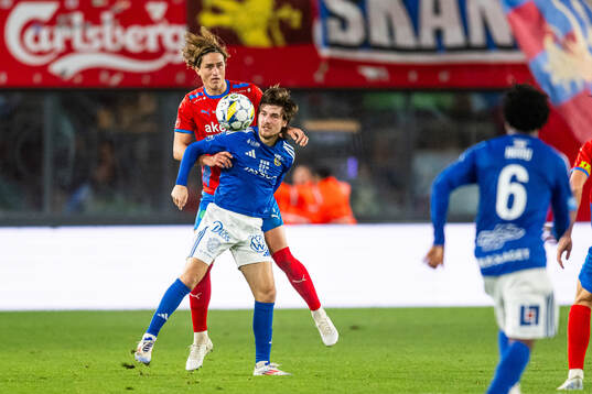 Helsingborgs Thomas Pauck Rogne och GIF Sundsvalls Johan