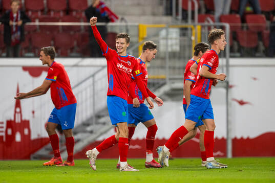 Helsingborgs Adrian Svanbäck jublar