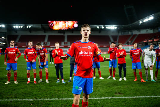 Helsingborgs Adrian Svanbäck jublar