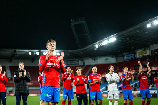 Helsingborgs Adrian Svanbäck jublar