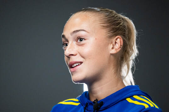 Hanna Bennison of the Swedish women's national football