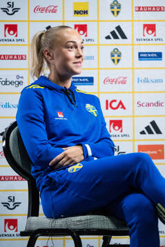 Hanna Bennison of the Swedish women's national football