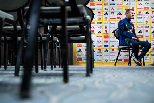 Head coach Peter Gerhardsson of the Swedish women's