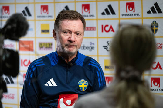 Head coach Peter Gerhardsson of the Swedish women's