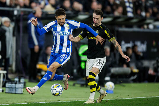 IFK Göteborgs Thomas Santos och AIKs Bersant Celina