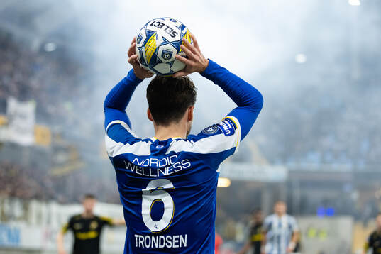 IFK Göteborgs Anders Trondsen med ett inkast