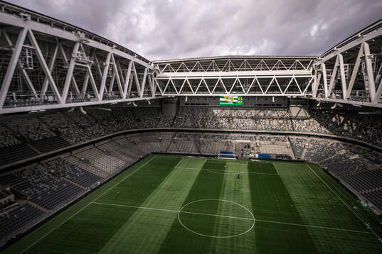Interiör vy över Tele2 Arena