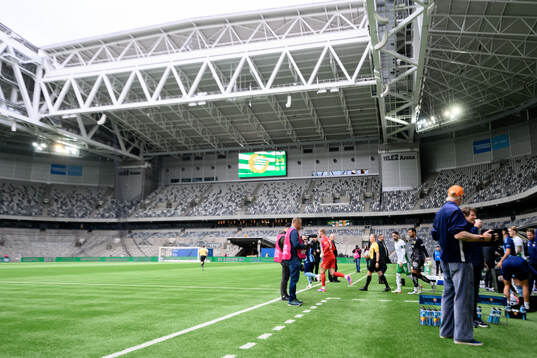Spelarna gör entré
