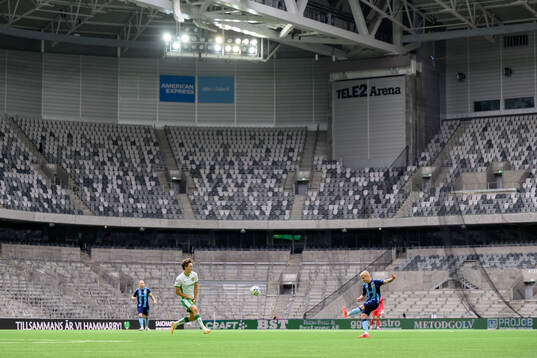 Hammarbys Hampus Skoglund och Djurgårdens Viktor Bergh