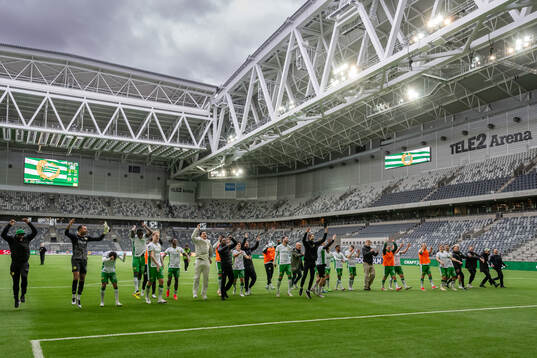 Hammarbys spelar jublar