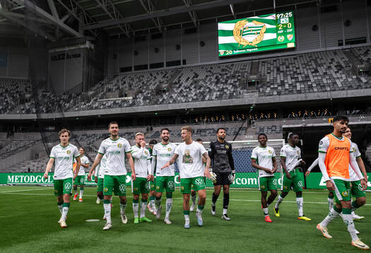 Hammarbys spelar jublar