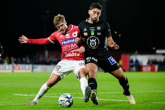 Degerfors Kevin Holmén och Örebros Lucas Shlimon