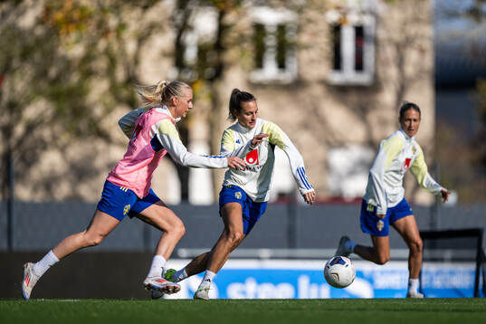 Bläddra bland fler bilder av Football, Women's Euro Qualifier, Sweden, Training 