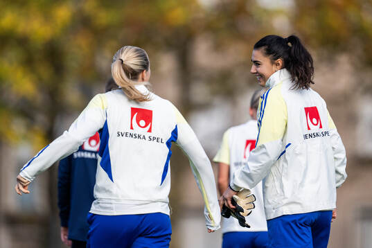 Goalkeeper Zecira Musovic of the Swedish women's national
