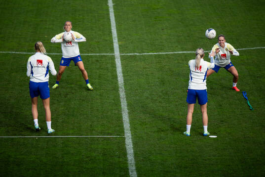 Hanna Bennison and Hanna Lundkvist of the Swedish women's