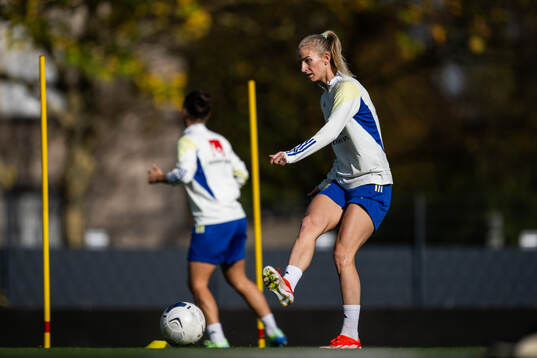 Sofia Jakobsson of the Swedish women's national football