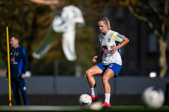 Hanna Lundkvist of the Swedish women's national football