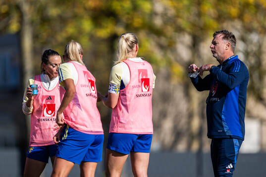 Head coach Peter Gerhardsson of the Swedish women's