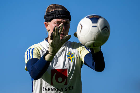 Goalkeeper Tove Enblom of the Swedish women's national